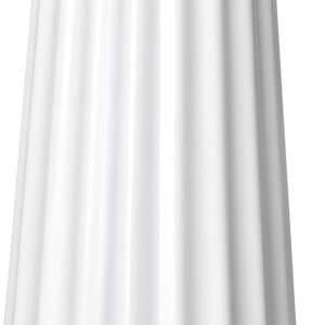 Ceramic Vase, 7.8 Inch Modern Ribbed Glossy Decorative Vase, Flower vase for Home Decor, Living Room, Bedroom, Office Decor, White
