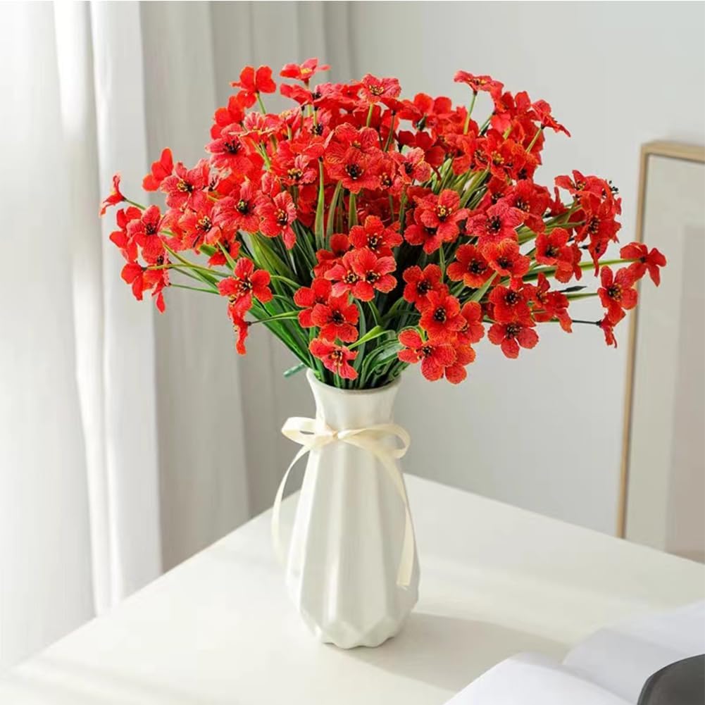 Origami Ceramic Vase with Ribbon, 7.9" H, Artistic Design Flower Vase Geometrical Style for Modern Home Decoration - Image 2