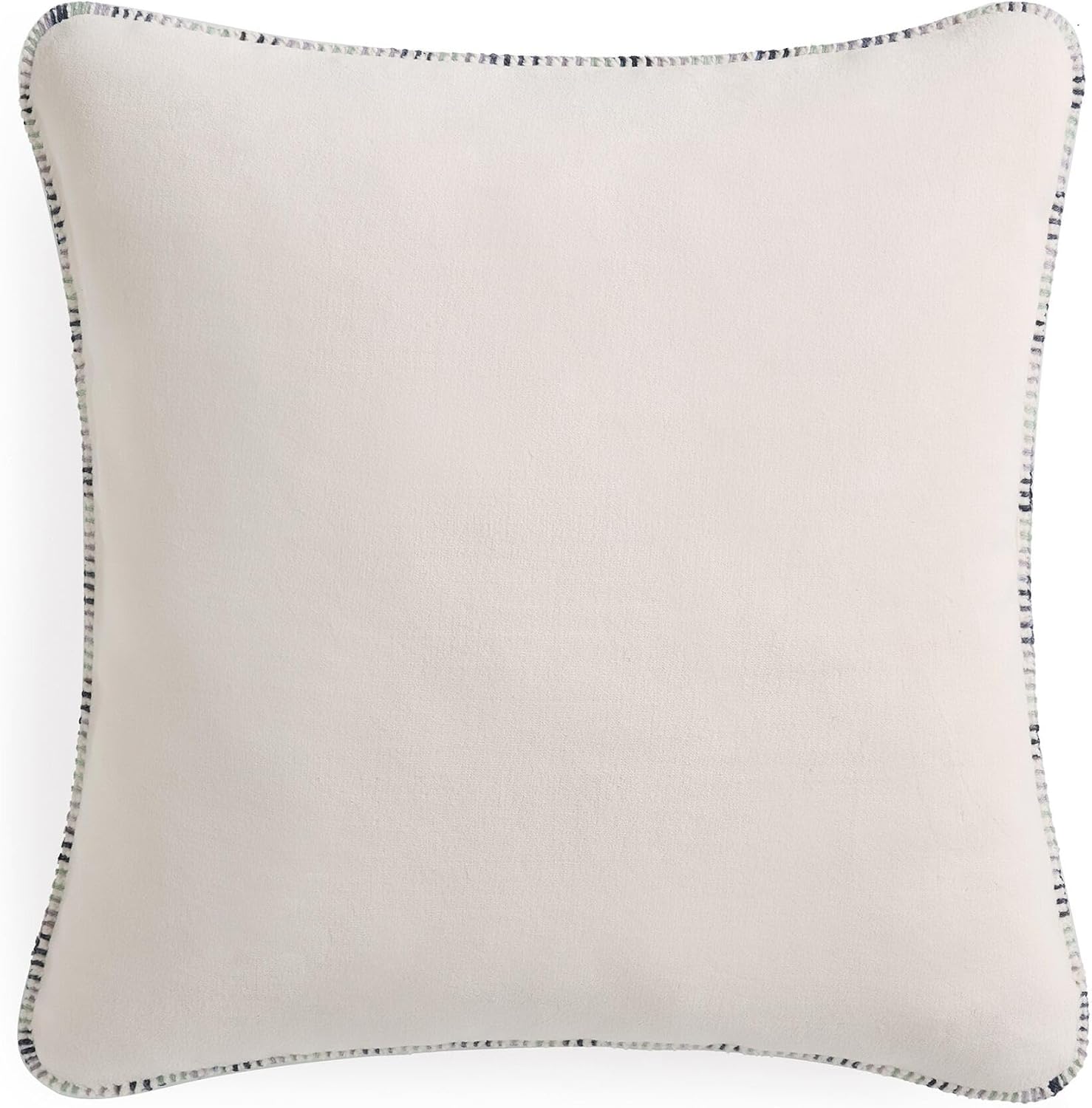 Decorative Throw Pillow for Couch – Accent Pillow, Soft Textured White Cushion with Stitched Edges for Sofa, Bed & Living Room Decor, Home Decor