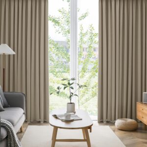 Premium High-Blackout Curtains for Small Windows – UV-Protective, Insulated, Shape-Retaining (Set of 2)